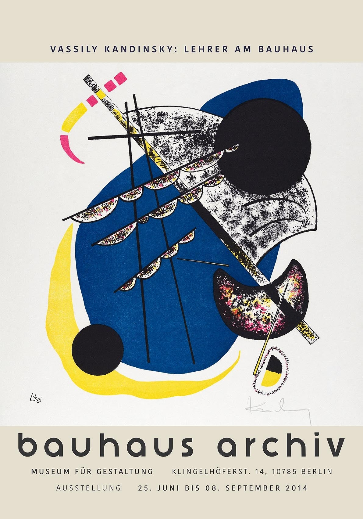 Cartel de la exposición Pequeños mundos nº 2 de Wassily Kandinsky