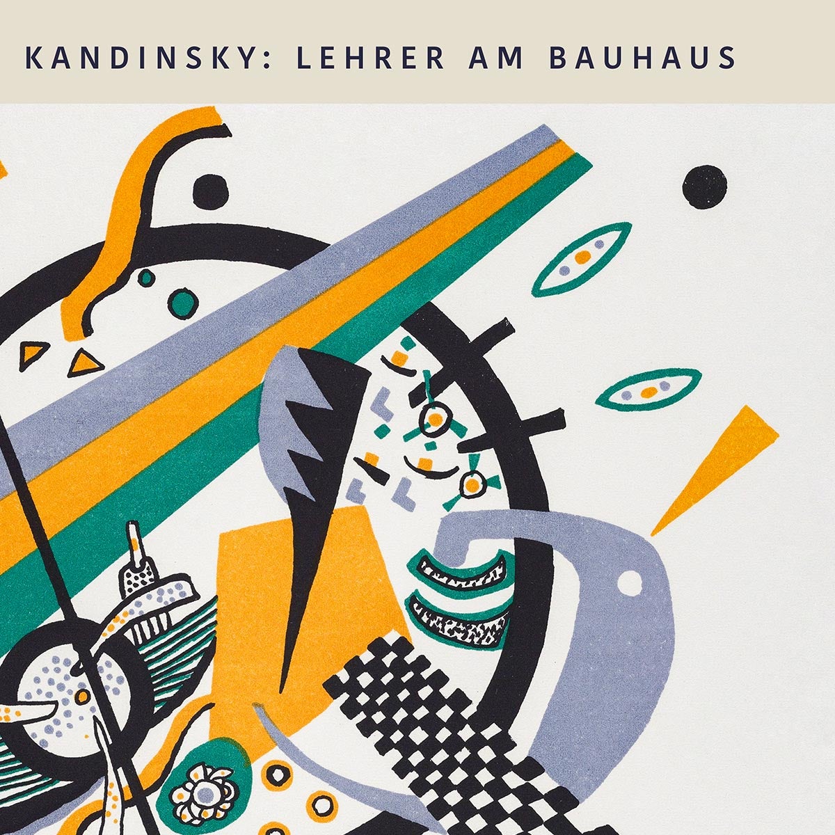 Cartel de la exposición Pequeños mundos nº 4 de Wassily Kandinsky