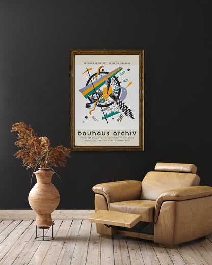 Cartel de la exposición Pequeños mundos nº 4 de Wassily Kandinsky