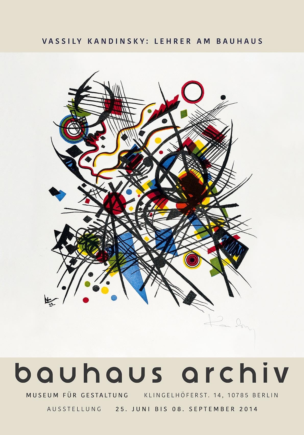 Wassily Kandinsky German Exhibition Poster (Berlin, 2014)