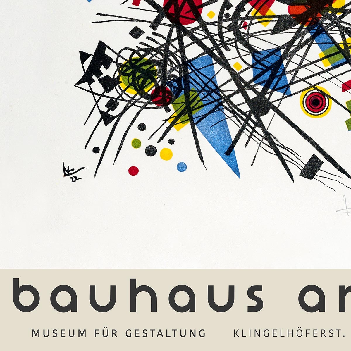 Cartel de la exposición alemana de Wassily Kandinsky (Berlín, 2014)