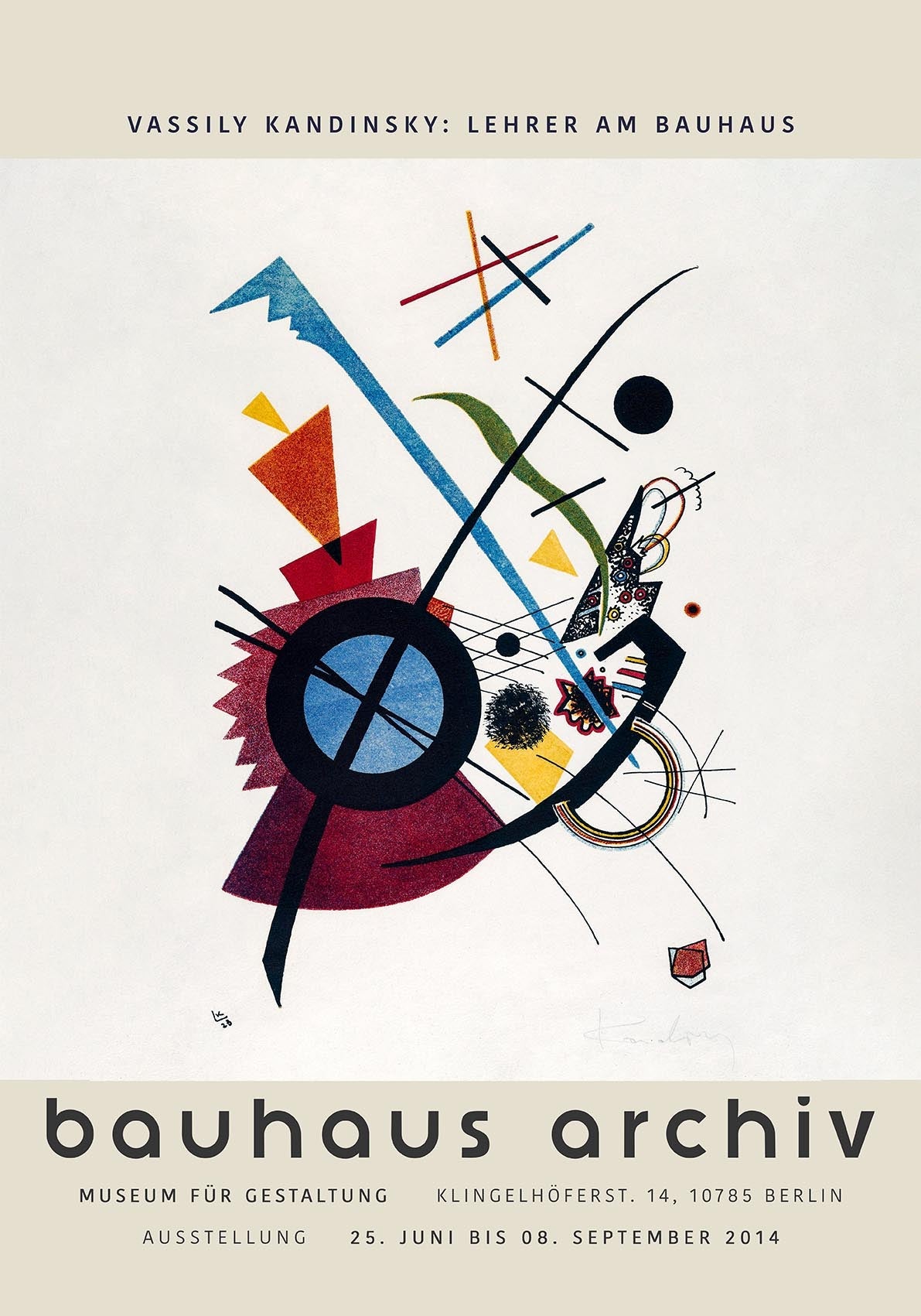 Cartel de la exposición Violeta de Wassily Kandinsky