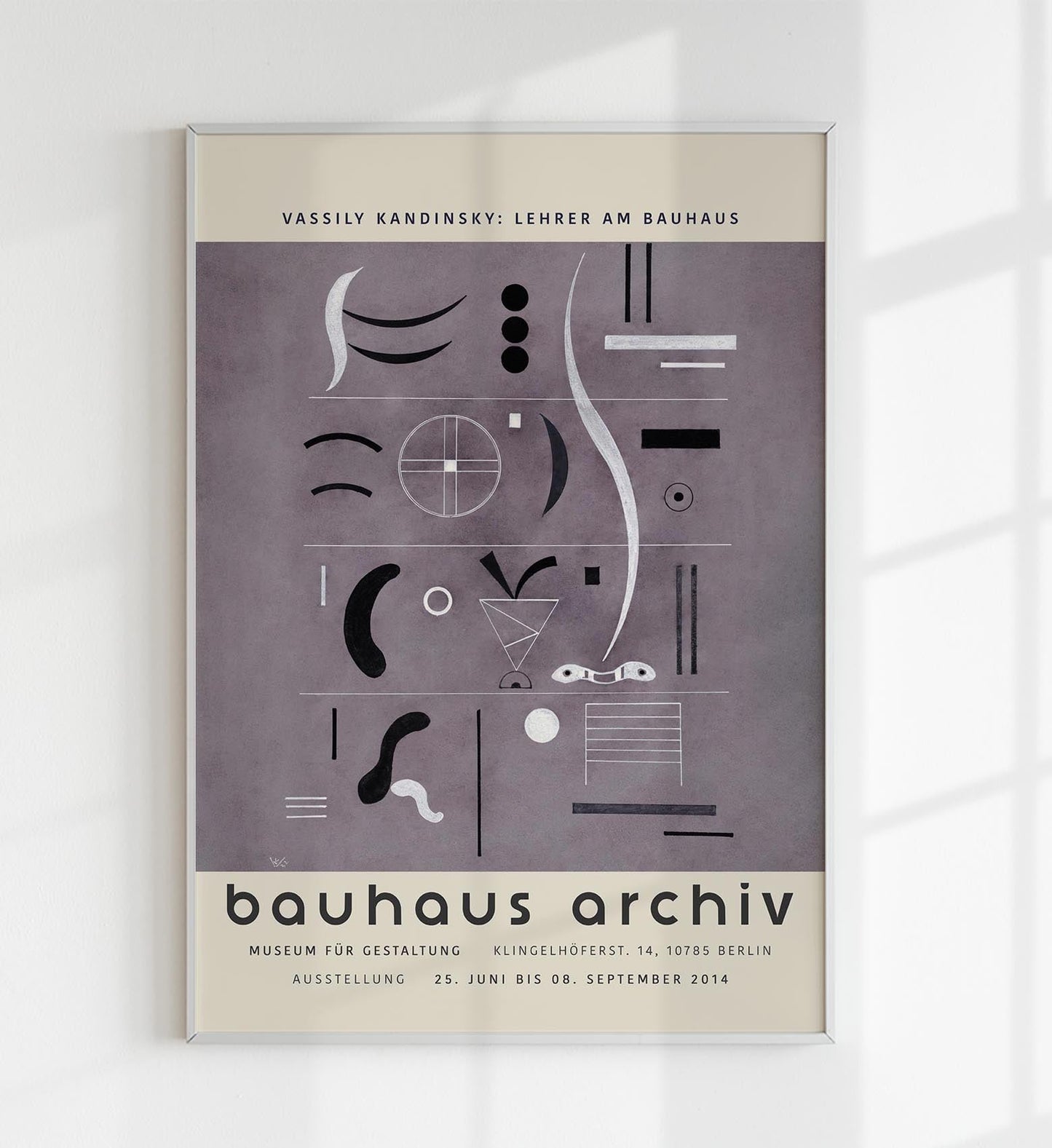 Four Parts by Wassily Kandinsky Exhibition Poster