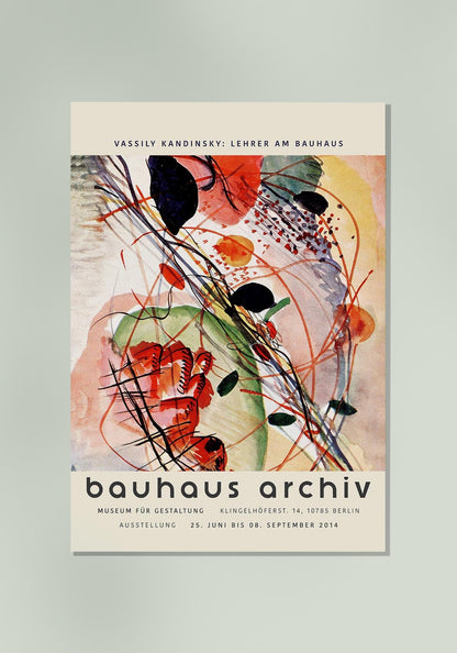 Póster de la exposición Impresión en acuarela de Wassily Kandinsky