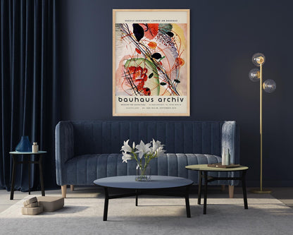 Póster de la exposición Impresión en acuarela de Wassily Kandinsky