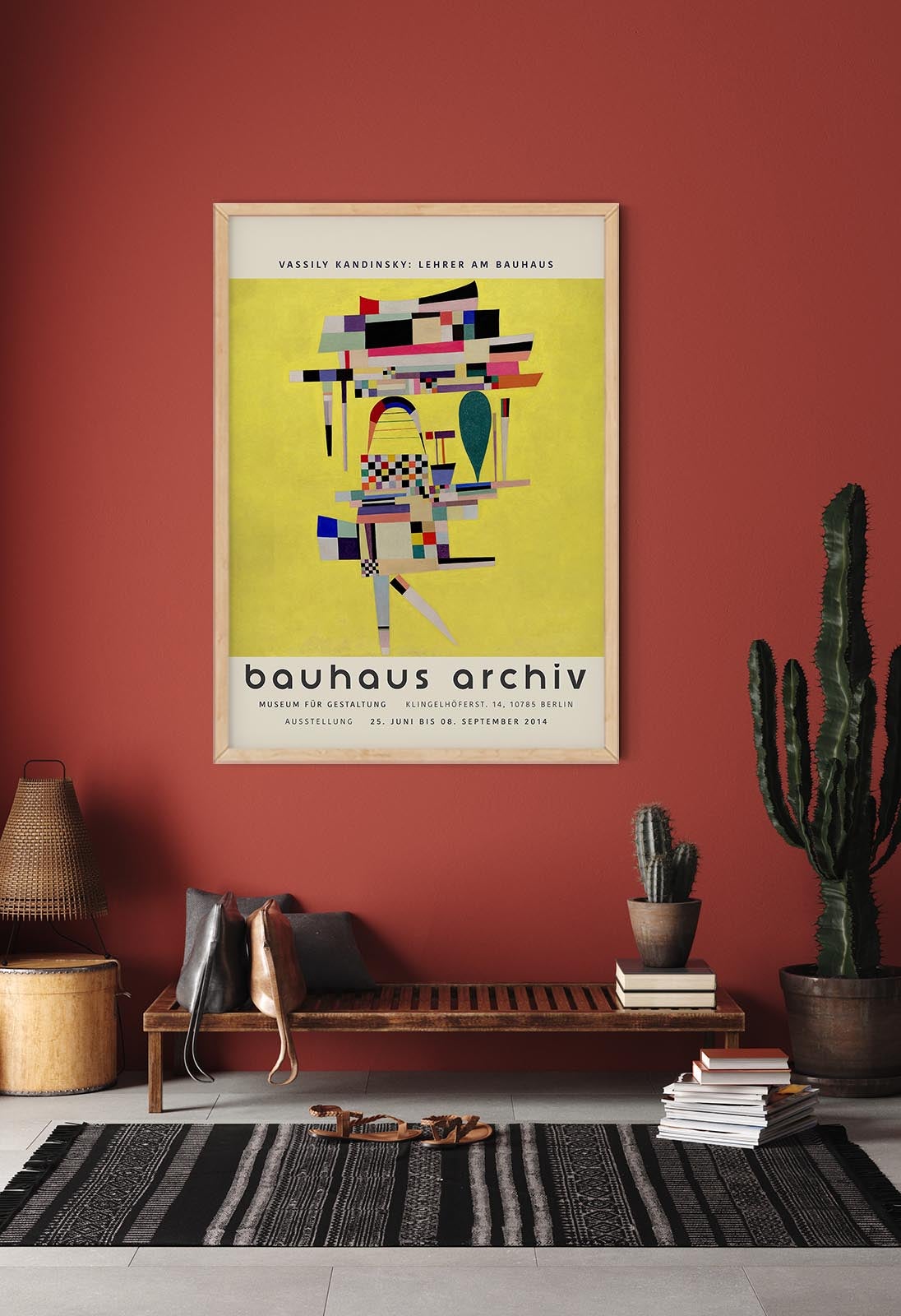 Cartel de la exposición «Cuadro amarillo» de Wassily Kandinsky