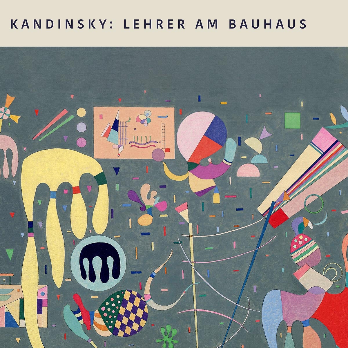 Afiche de la exposición Acciones variadas de Wassily Kandinsky