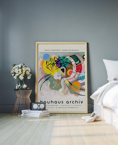 Cartel de la exposición Curva dominante de Wassily Kandinsky