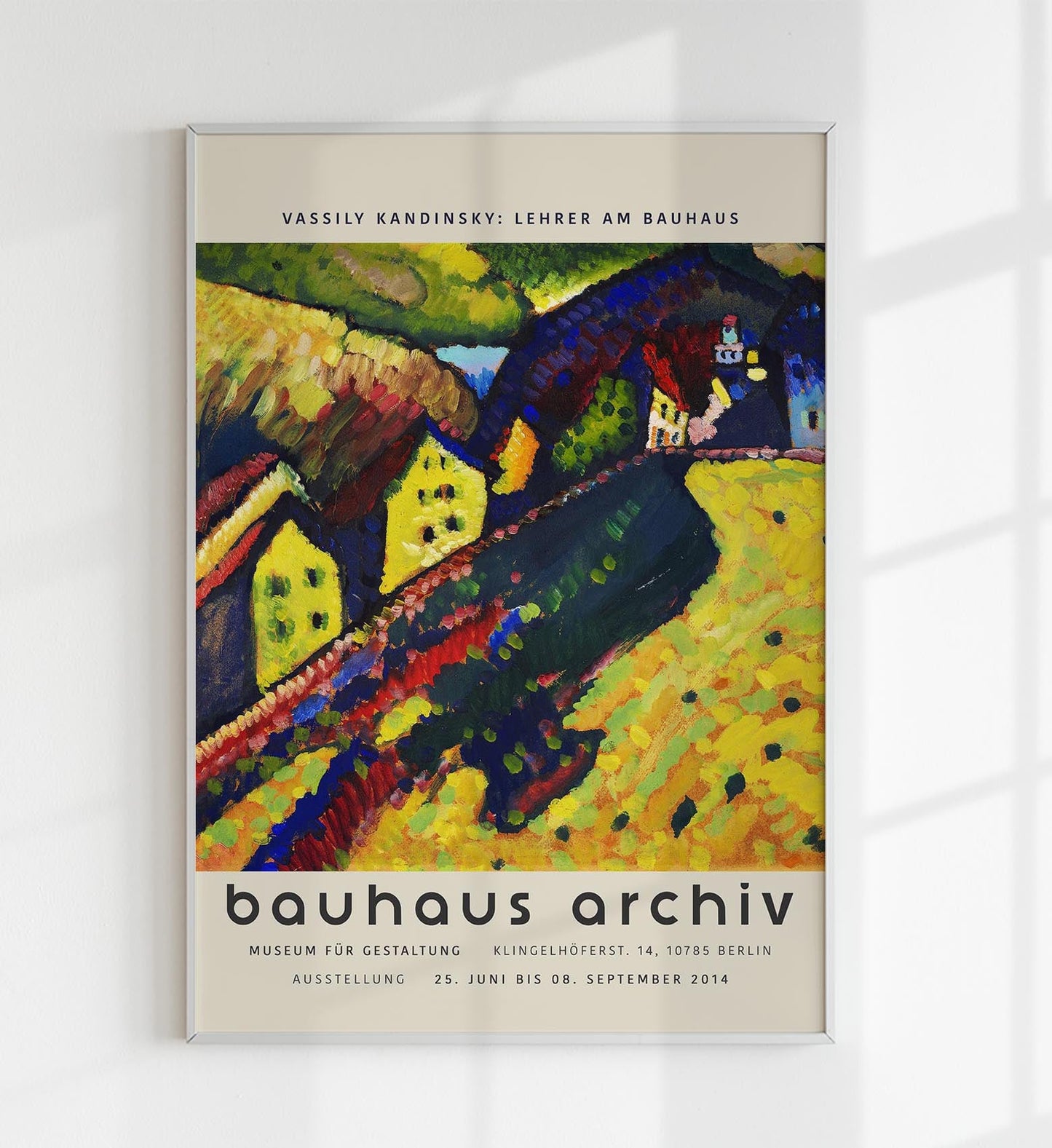 Houses at Murnau by Wassily Kandinsky Exhibition Poster