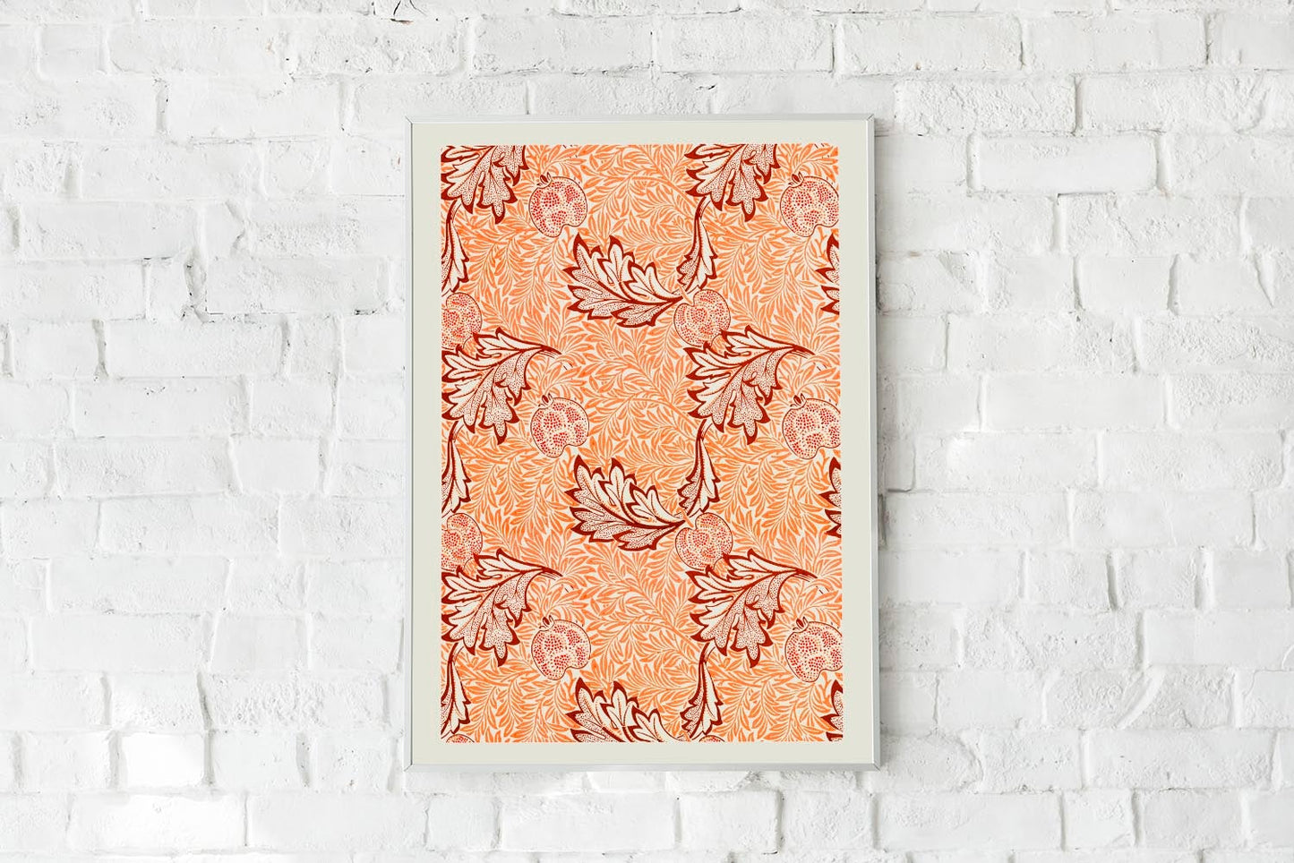 William Morris Apple Pattern Poster