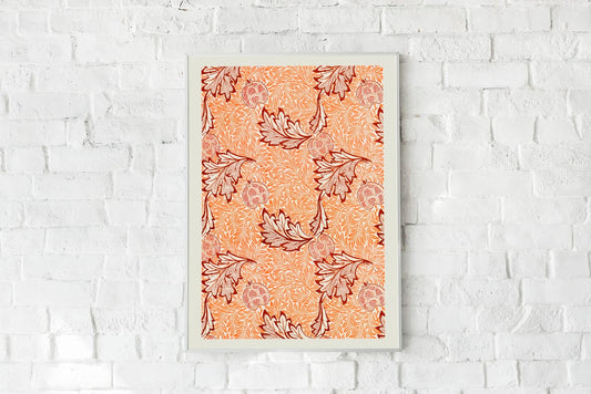 William Morris Apple Pattern Poster