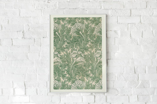 William Morris Tulip Pattern Poster