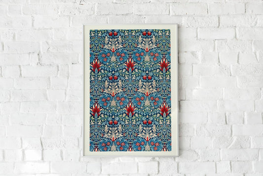 William Morris Snakehead Pattern Poster