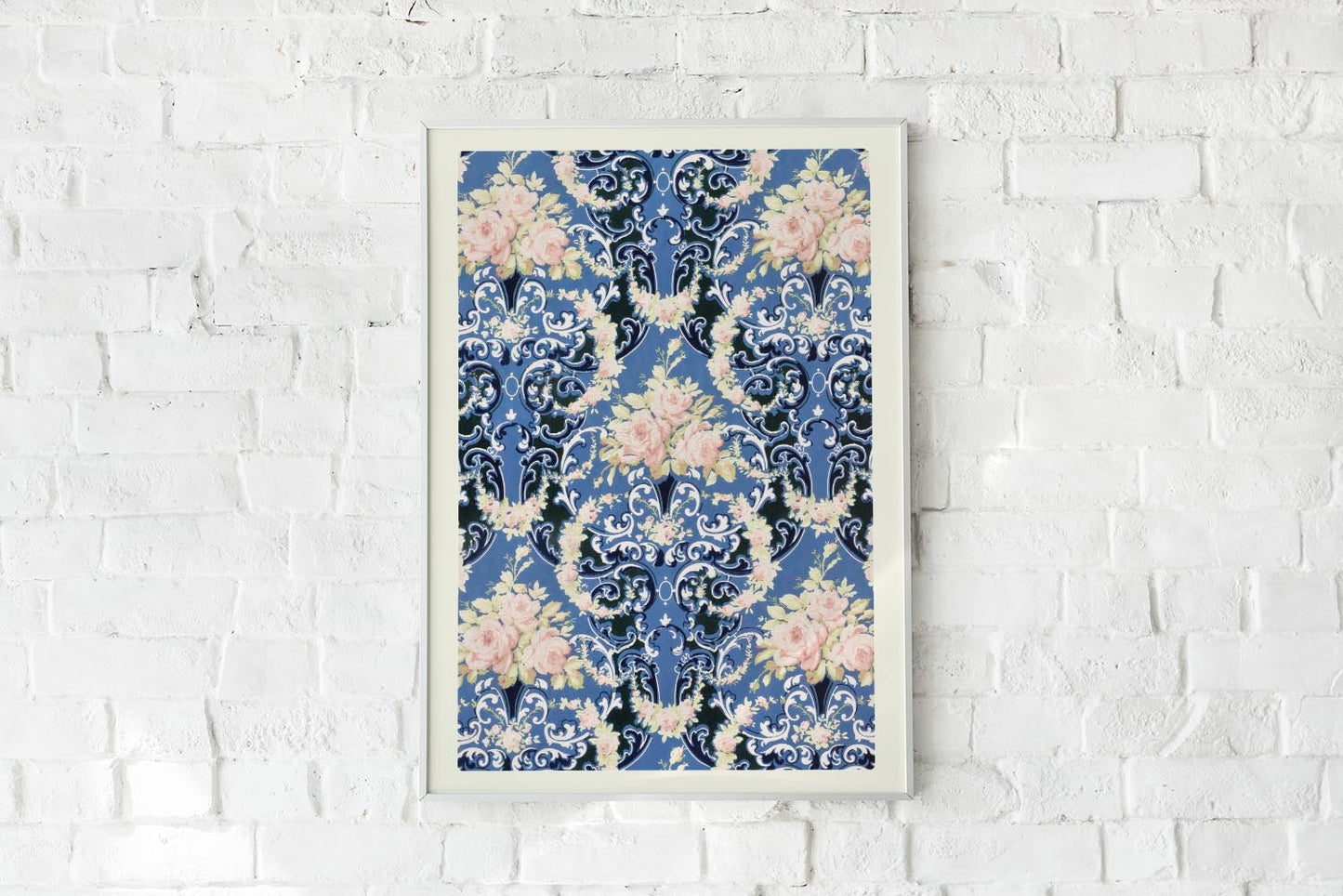 William Morris Floral Bouquets and Swags Poster