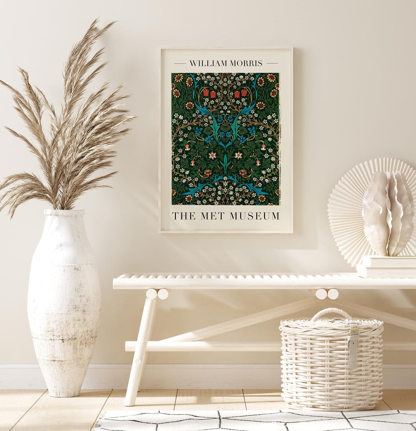 Póster de la exposición de arte de los tulipanes de William Morris