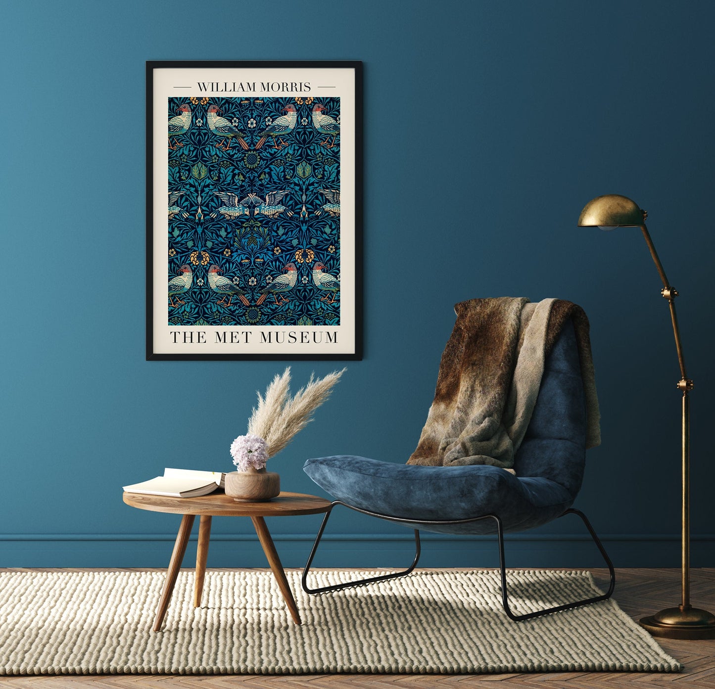 William Morris Birds Art Exhibition Poster