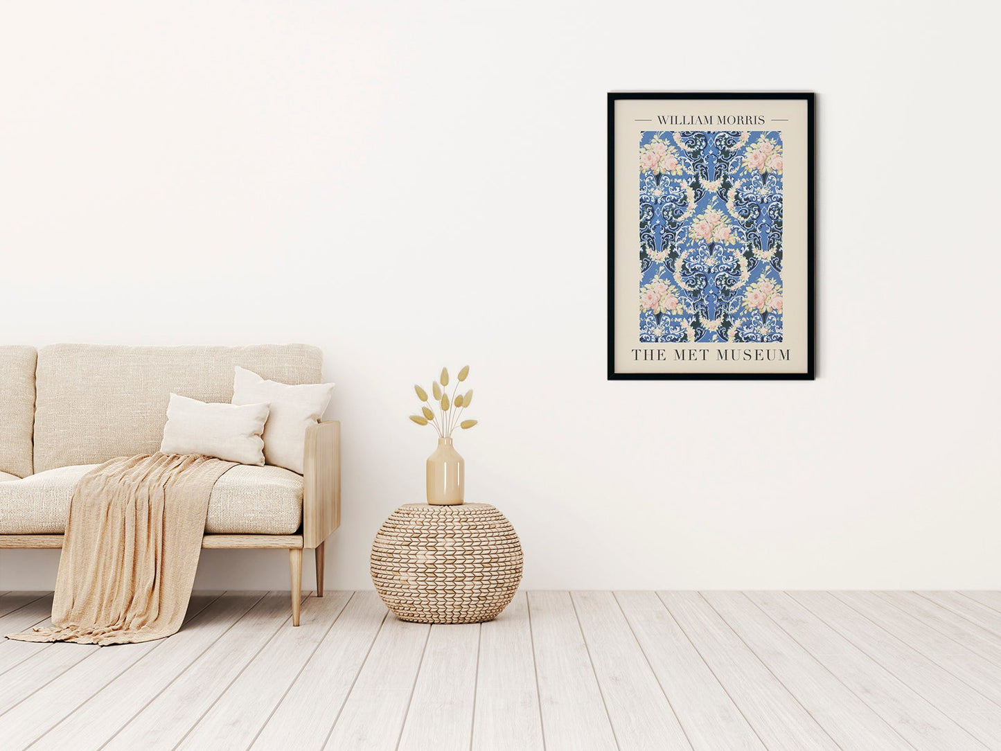 William Morris Floral Bouquets Art Exhibition Poster