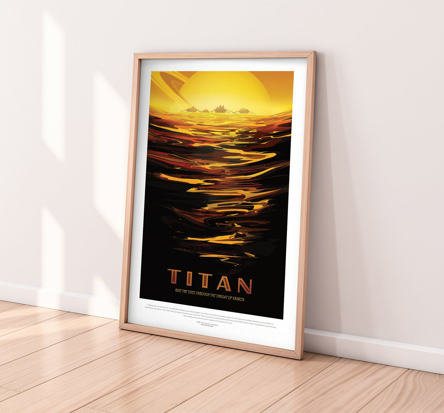 NASA Travel Poster - Titan