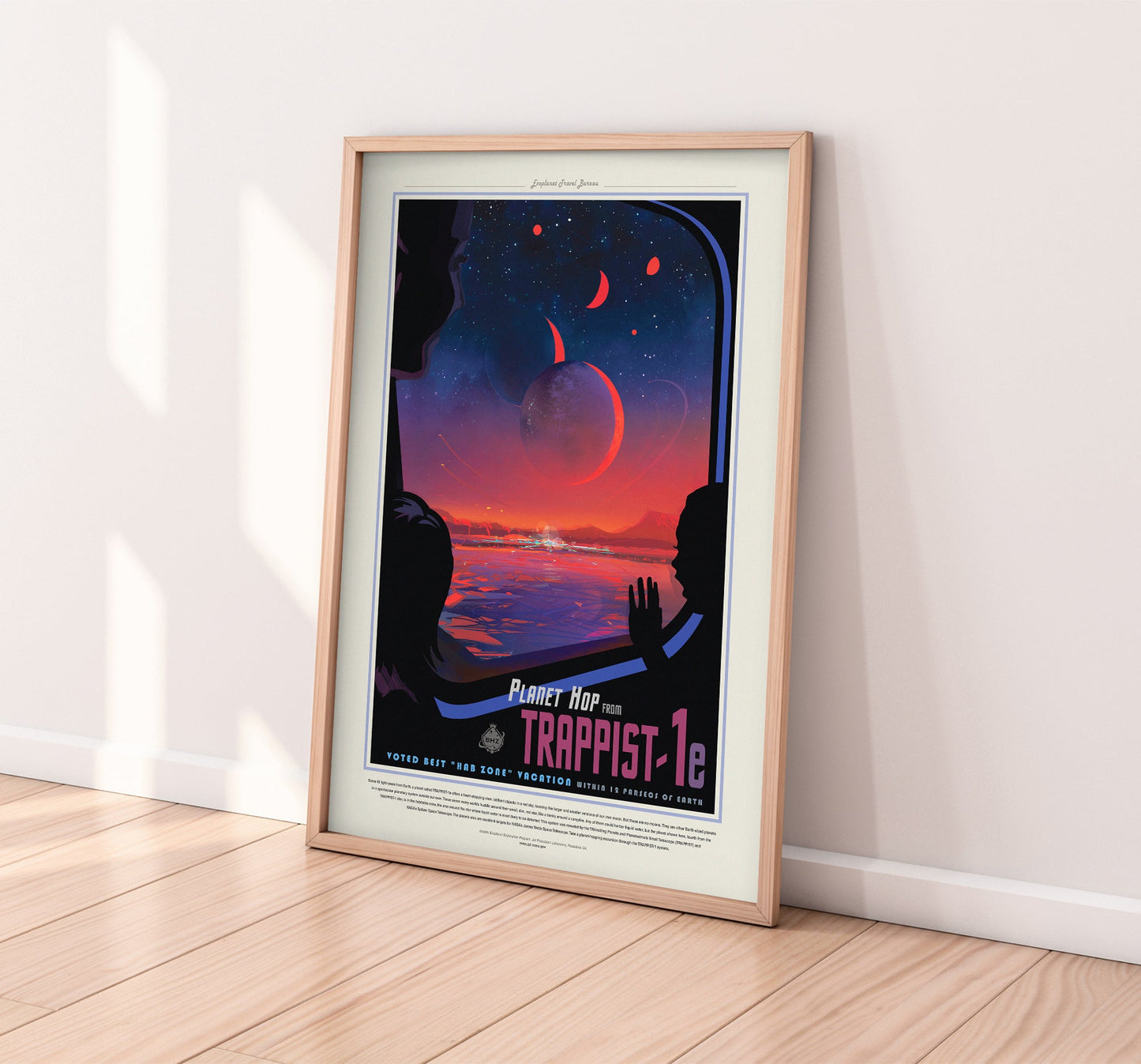 NASA Travel Poster - Trappist-1e