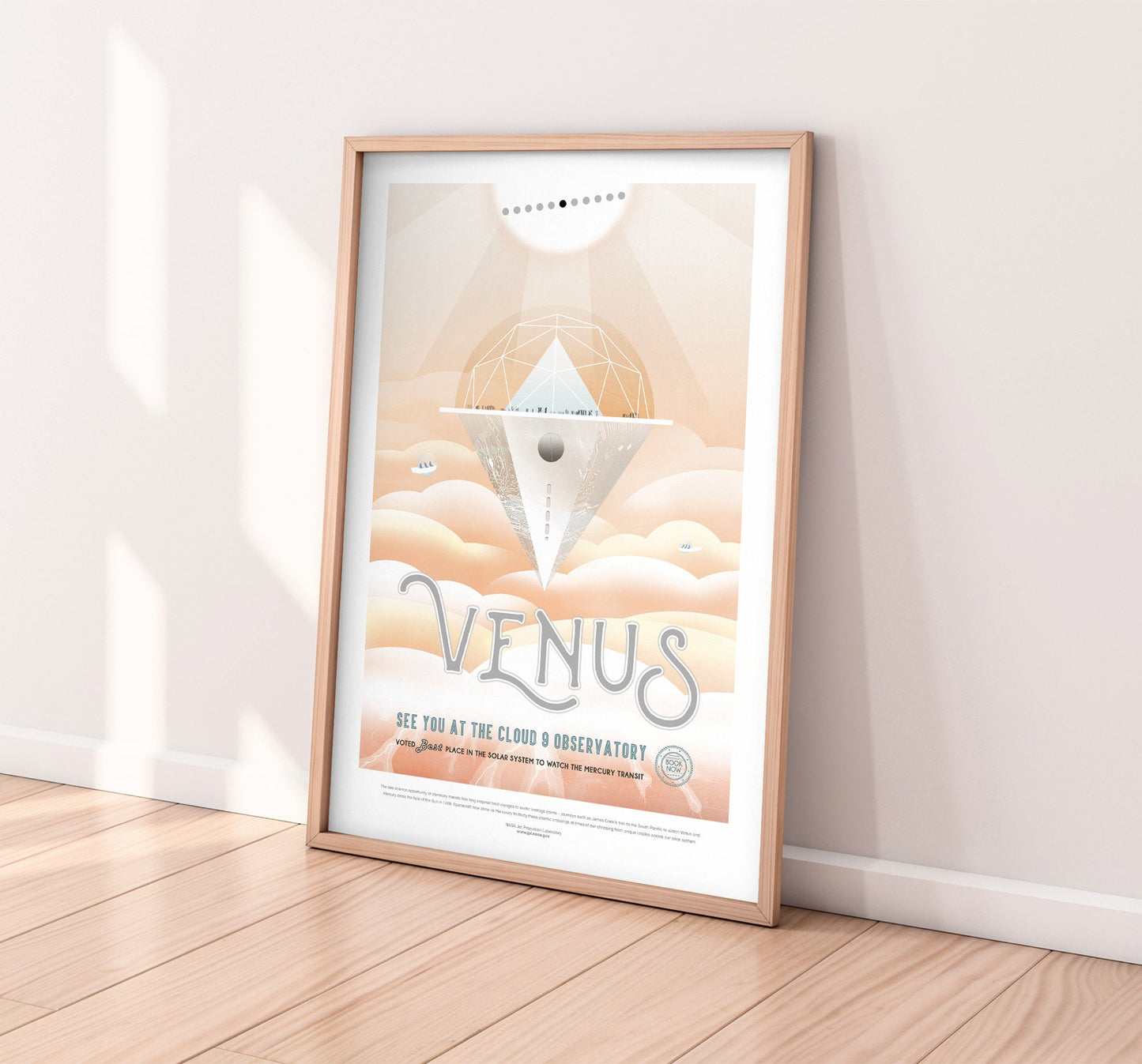 Póster de viaje de la NASA: Venus