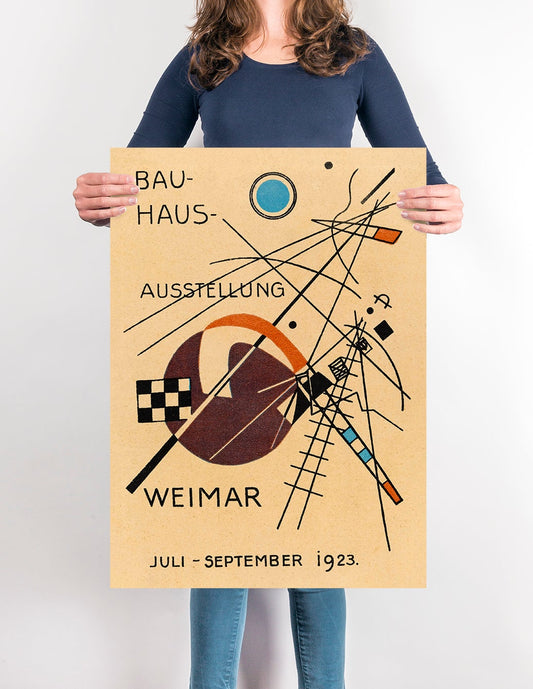 Póster Bauhaus Ausstellung 1923 Weimar de Wassily Kandinsky