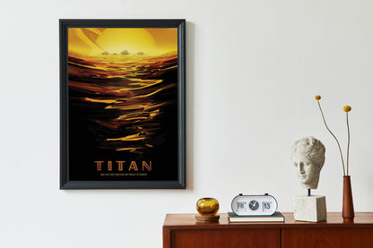 Afiche de ciencia ficción del Titán