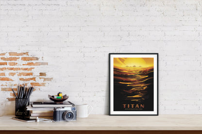 Afiche de ciencia ficción del Titán