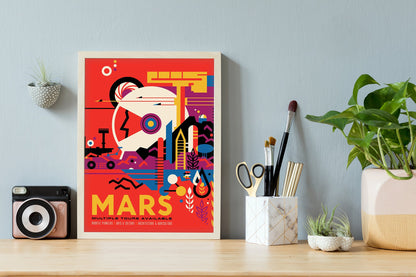Póster Explorar Marte
