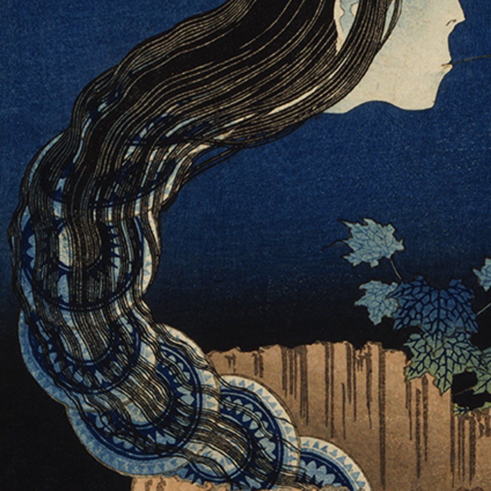 Fumador de espíritu japonés de Katsushika Hokusai