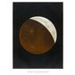 Celestial fine art print | Partial eclipse of moon | Modern Vintage decor | Eco-friendly gift