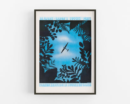 Avión de la Vogue francesa vintage | Vuelo y fauna | Ilustración del programa de televisión Lost | Arte art déco | Impresión artística giclée | Regalo ecológico