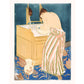 Vintage woman bathing painting  | Mary Cassatt | Bathroom decor | Female artist | Feminist art | Art deco art | Eco-friendly gift