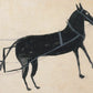 Bill Traylor Americana art | Man with a plow | Farm folk art | African American self-taught artist | Modern vintage wall décor