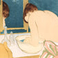 Vintage woman bathing painting  | Mary Cassatt | Bathroom decor | Female artist | Feminist art | Art deco art | Eco-friendly gift