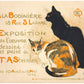 Vintage cat art | Orange tabby and black cat | Animal wall decor | Modern vintage décor | Ready to frame & gift | Steinlen