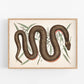 Copper belly snake | Antique Mark Catesby | Natural history of Carolina art | Modern vintage décor | Eco-friendly gift