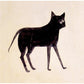 Bill Traylor Americana art | Black cat | Animal folk art | African American self-taught artist | Modern vintage wall décor