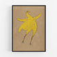 Bill Traylor Americana art | Yellow chicken on cardboard | Farm folk art | African American self-taught artist | Modern vintage wall décor