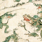 Vintage frog art | Battle of the frogs | Kawanabe Kyosai sketch | 19th century Asian art | Water, swamp animal | Modern vintage décor