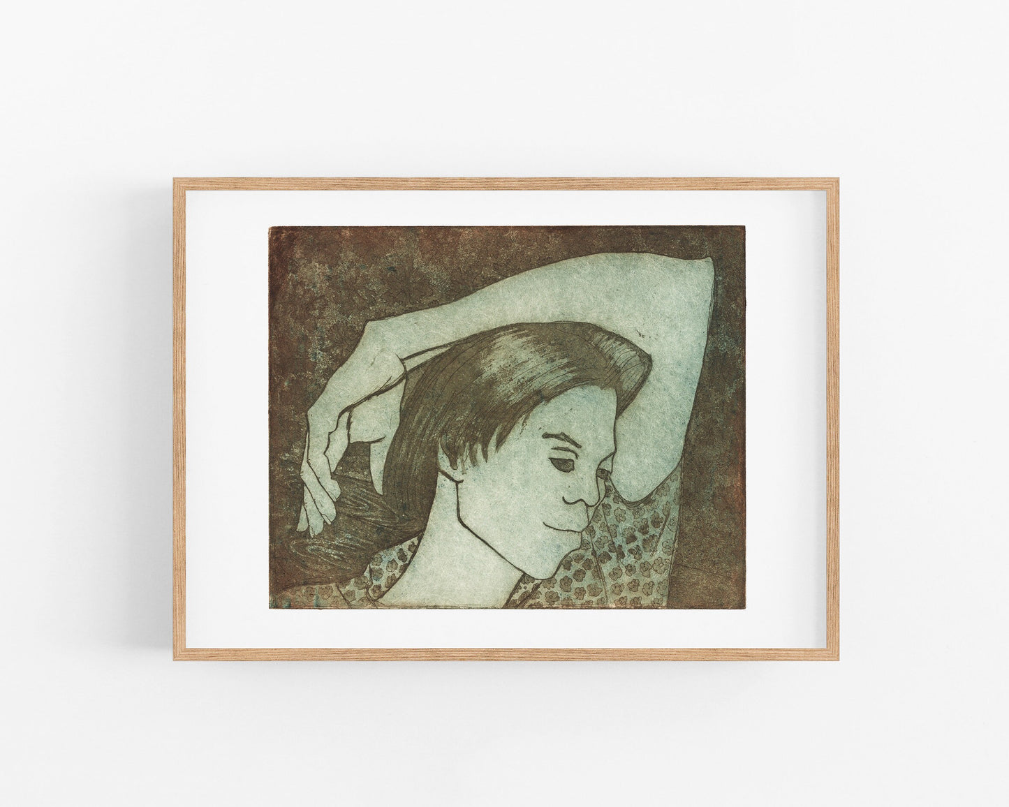 Retrato de descanso | Mujer con brazo en la cabeza | Arte afroamericano vintage | Impresión para baño y dormitorio | Vintage moderno | Regalo ecológico