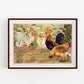 Art nouveau chicken | L'animal dans la Décoration | Farm animal print | Natural History art | Modern vintage décor | Eco-friendly gift