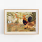 Art nouveau chicken | L'animal dans la Décoration | Farm animal print | Natural History art | Modern vintage décor | Eco-friendly gift