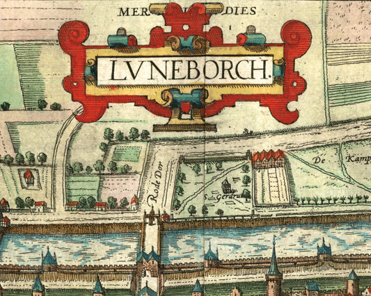 Mapa de Lüneburg, Alemania