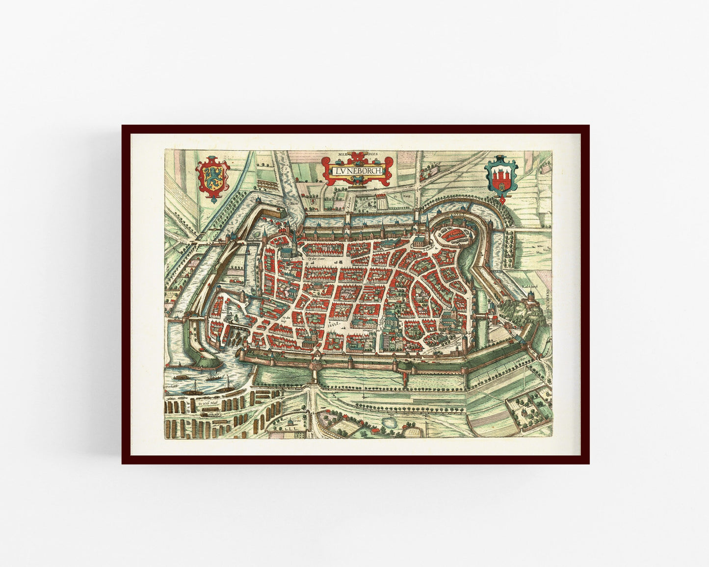 Map of Luneburg, Germany