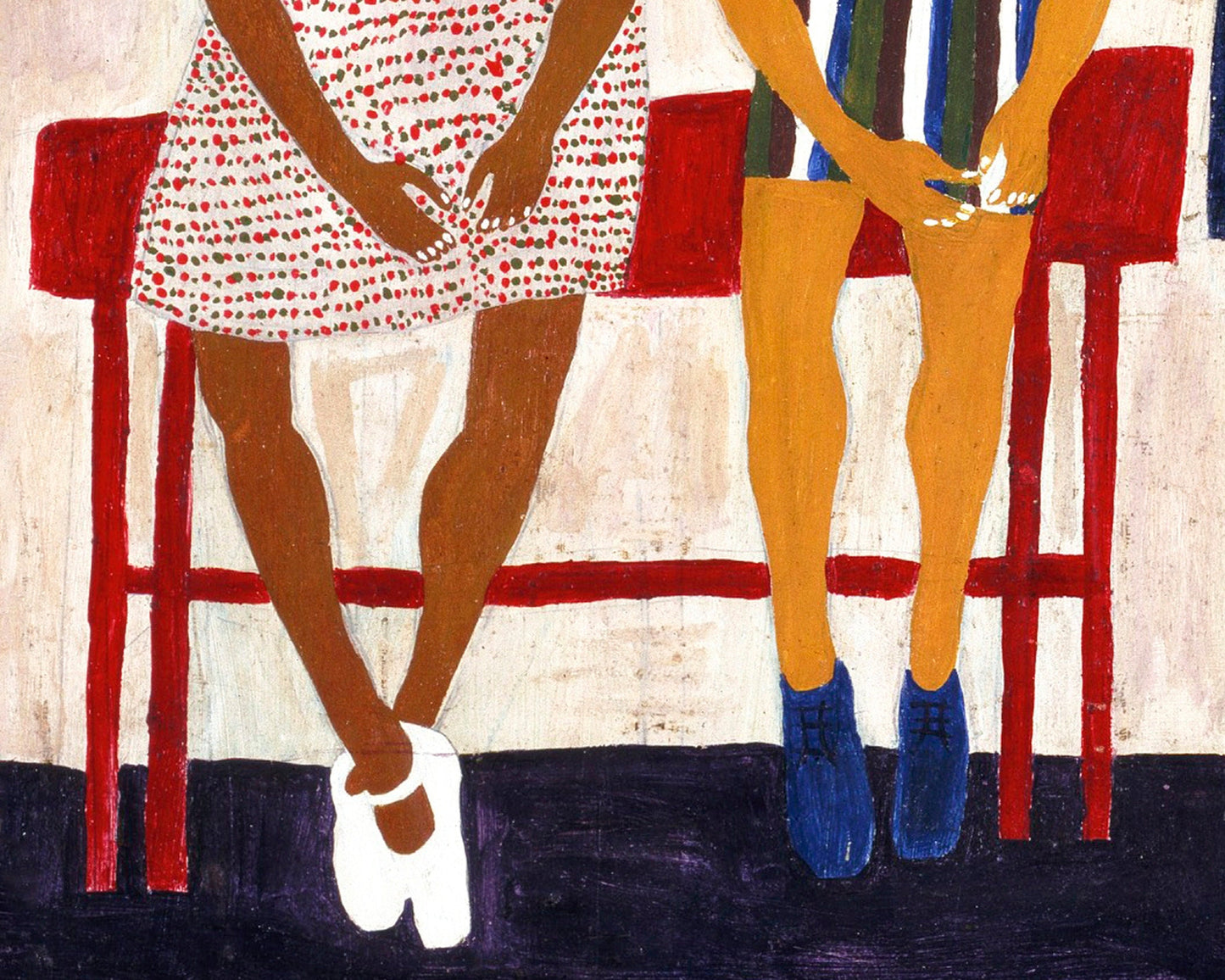 Three Little Children by William H. Johnson