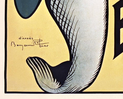 Anuncio de sardinas francesas | Arte de pescado | Arte mural de cocina y comida | Publicidad vintage
