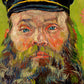 Vintage postal worker | Van Gogh's The Postman | 19th century male portrait | Bearded man art | Men in fine art |