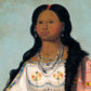 Portrait of a girl | Native American dress |  George Catlin | Vintage Native American wall art | Indigenous people | American Indian Fashion