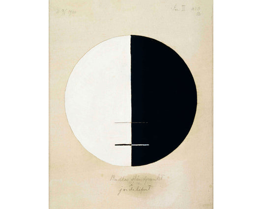 Arte abstracto vintage de Hilma af Klint | El punto de vista de Buda en la vida terrenal | Arte feminista | Arte mural minimalista