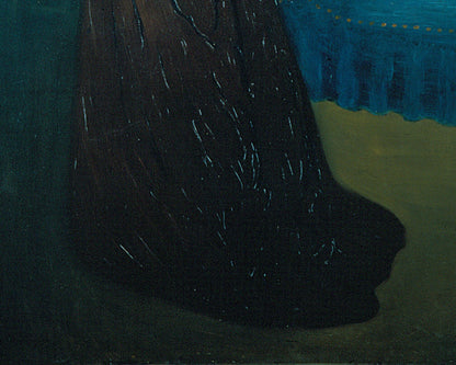 Mujer y pájaro de la vendimia | Mujer con una jaula | Arte de la pared del retrato | Moda del siglo XIX | József Rippl-Rónai | pintor húngaro